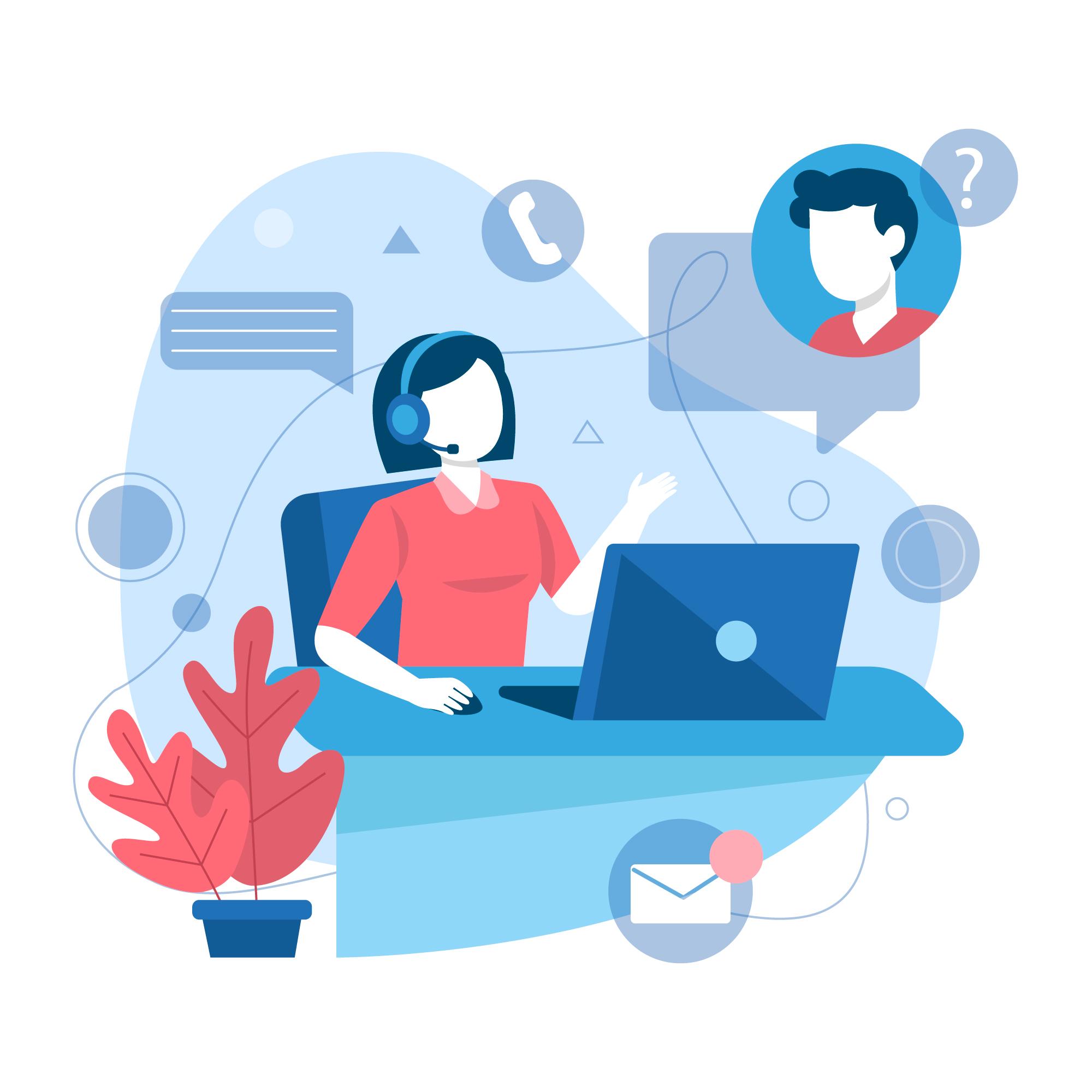 Contact Support Illustration